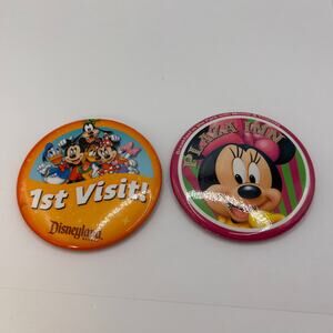 Two Disney Pins Disneyland 1st Visit Breakfast in the Park Plaza Inn